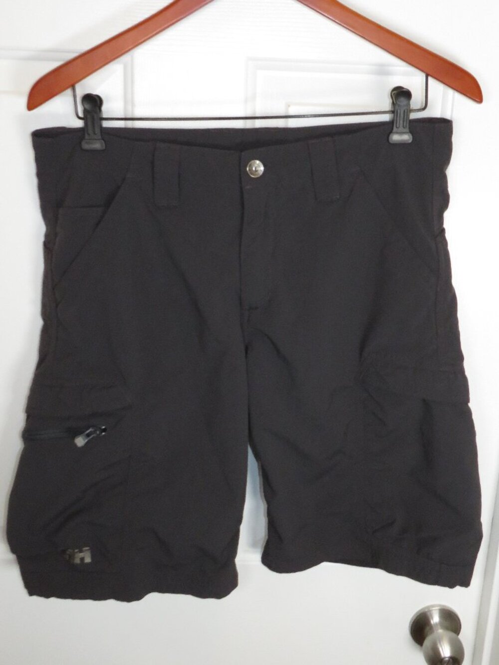 Helly Hansen Mens Cargo Shorts Size 32 Gray Ripstop 11" Inseam Outdoor